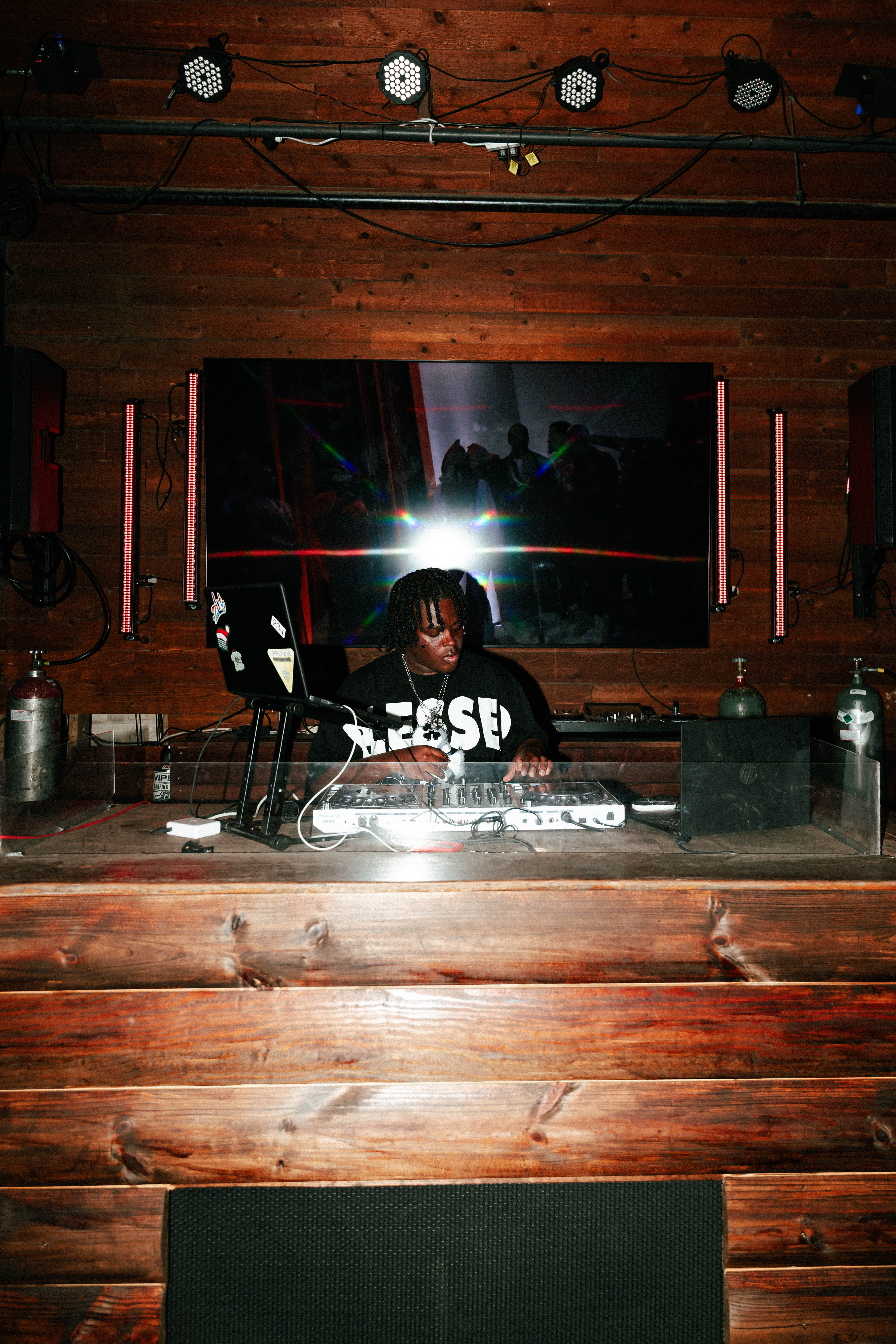 Divinity djing at Camp on West 6th in Austin.